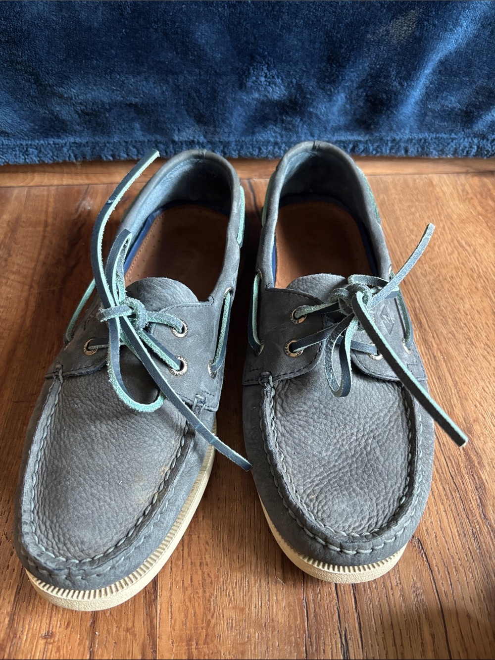 Sperry Blue Leather Classic Boat Shoes
